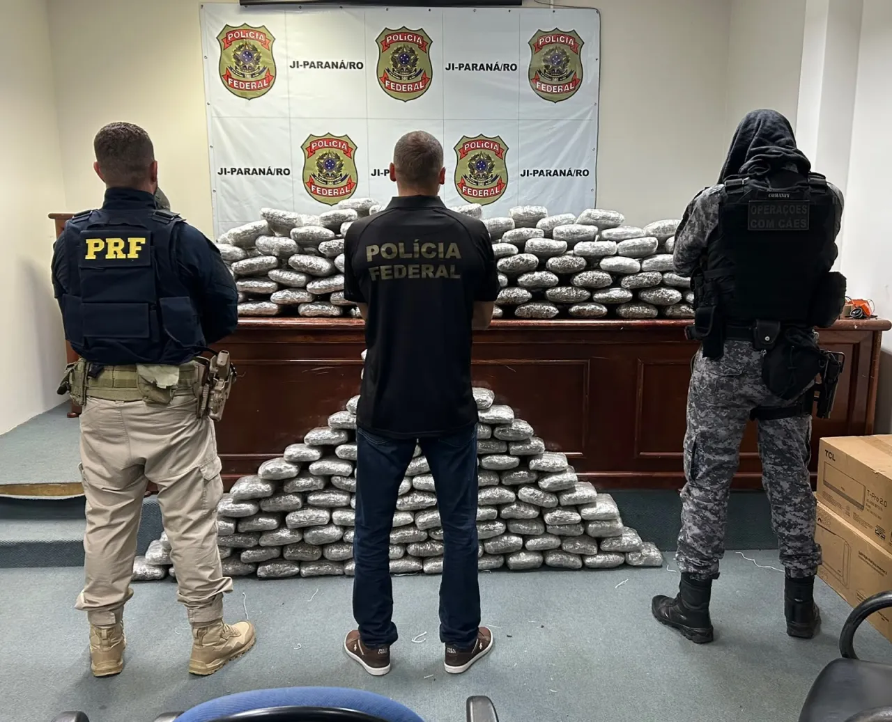 Operação integrada apreende cerca de 170 kg de maconha em São Miguel do Guaporé
