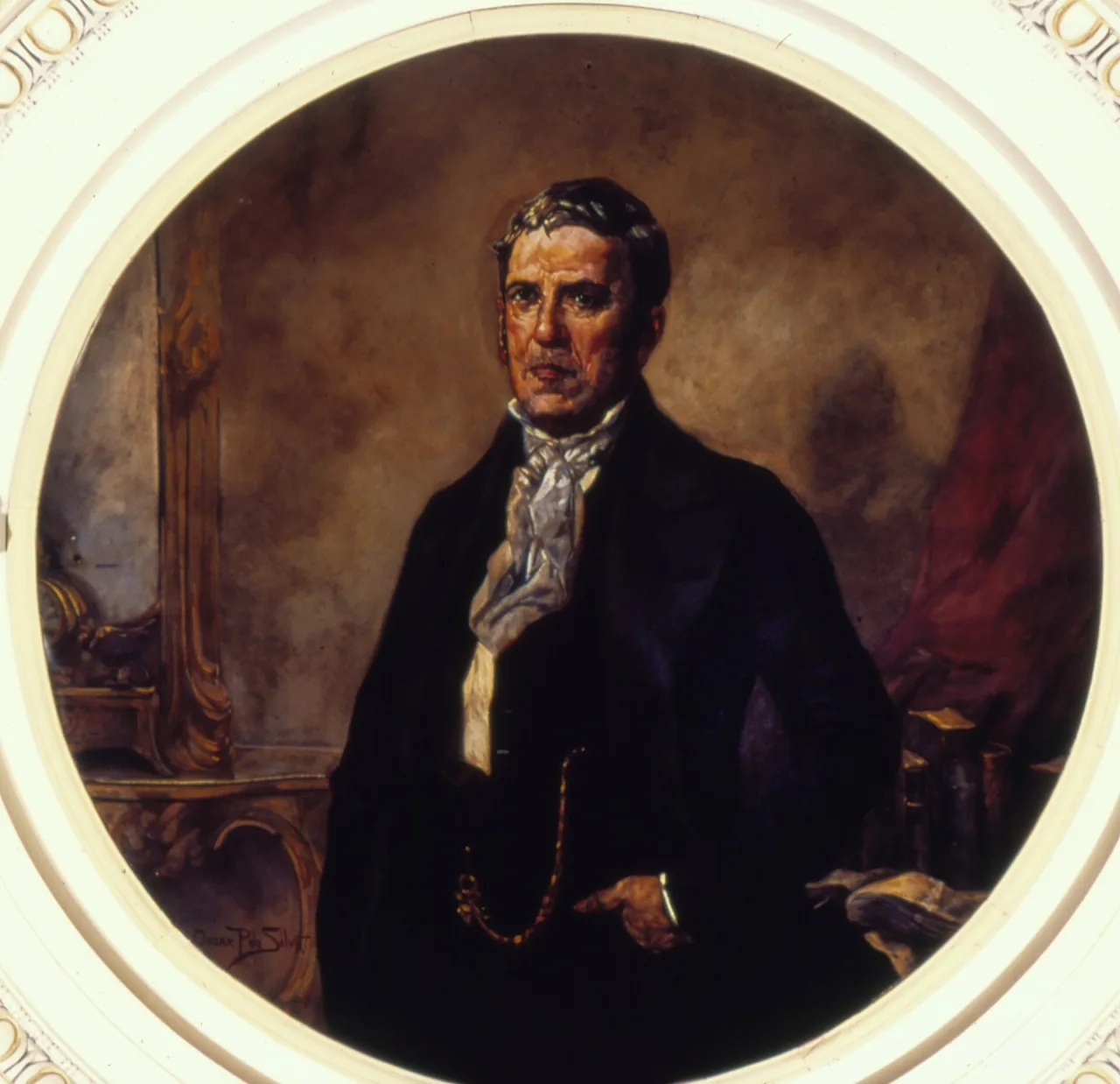 Retrato de Joaquim Gonçalves Ledo, por Oscar Pereira da Silva — acervo do Museu Paulista da USP (domínio público).